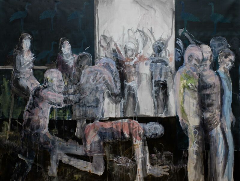 Serata tra amici - a Paintings by Leopoldo Innocenti